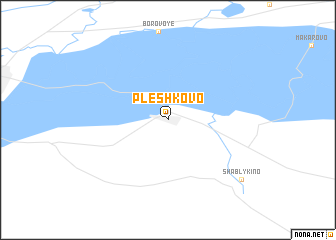 map of Pleshkovo