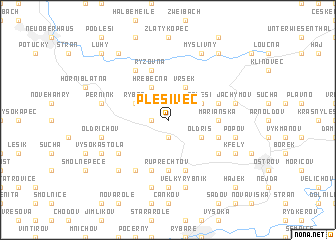 map of Plešivec