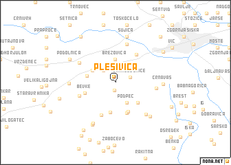 map of Plešivica