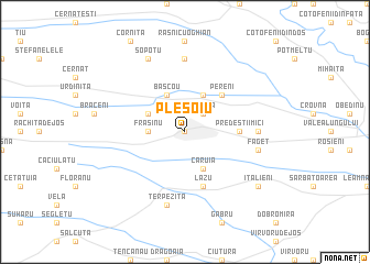 map of Pleşoiu