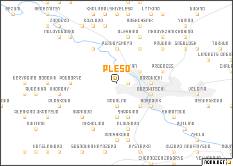 map of Plëso