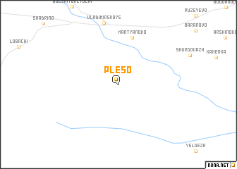 map of Pleso