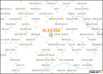 map of Pleszew