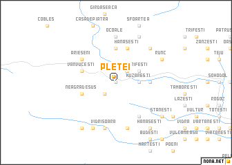 map of Pletei