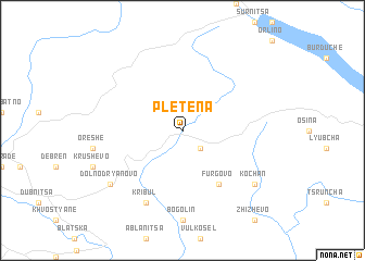 map of Pletena