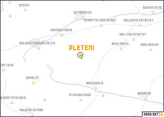 map of Pleteni