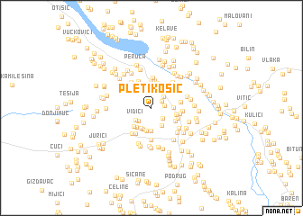 map of Pletikosić