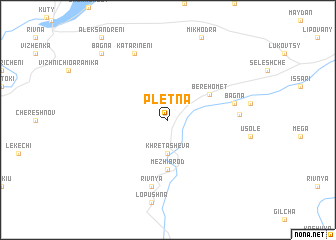 map of Pletna