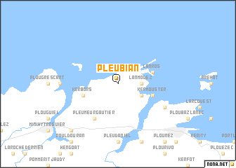map of Pleubian