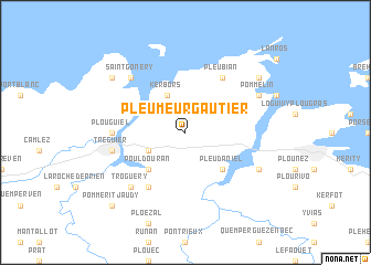 map of Pleumeur-Gautier