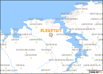 map of Pleurtuit