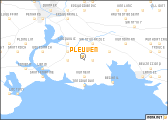 map of Pleuven