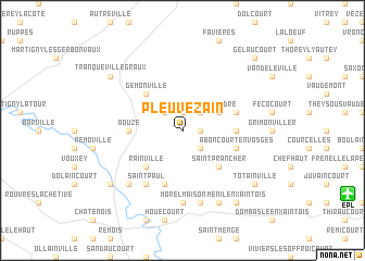 map of Pleuvezain