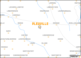 map of Pleuville