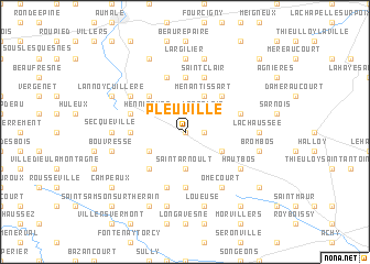 map of Pleuville