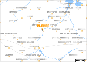 map of Pléven