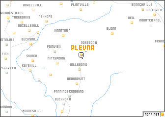 map of Plevna