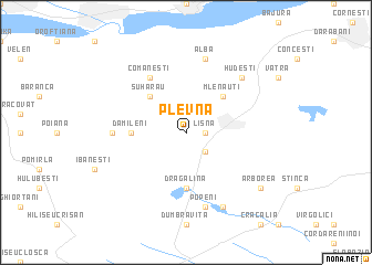 map of Plevna