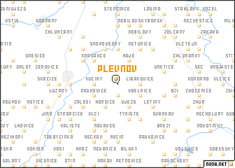 map of Plevňov