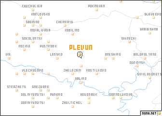 map of Plevun