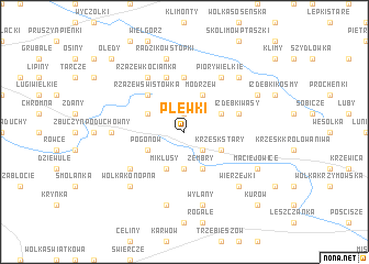 map of Plewki