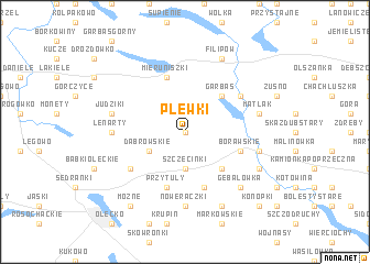 map of Plewki