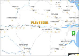 map of Pleystowe