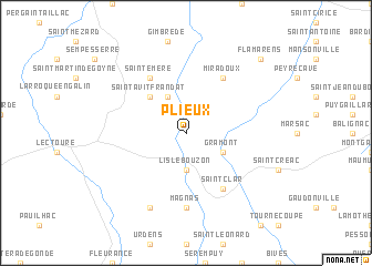 map of Plieux