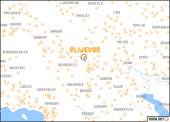 map of Plijevor