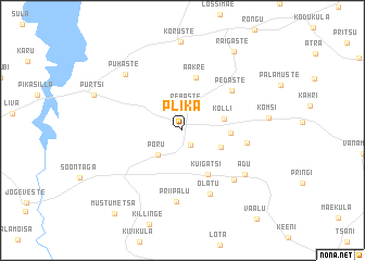 map of Plika