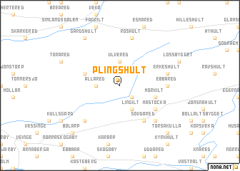 map of Plingshult