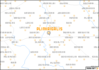 map of Plinkaigalis