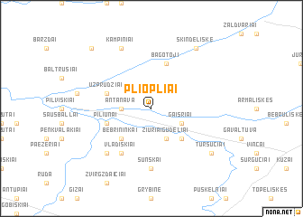 map of Pliopliai