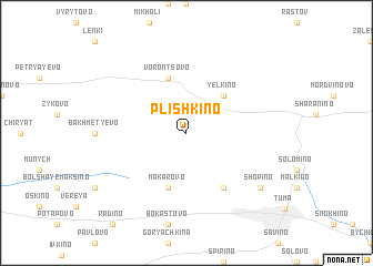 map of Plishkino