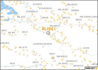 map of Plišići