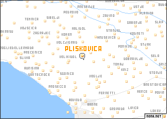 map of Pliskovica