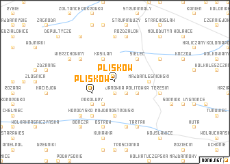 map of Plisków