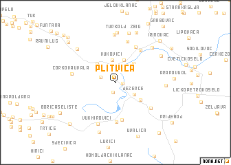 map of Plitvica