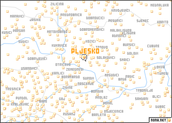 map of Pljesko