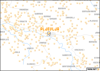 map of Pljevlja