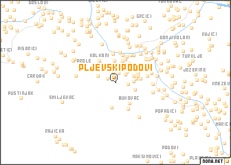 map of Pljevski Podovi