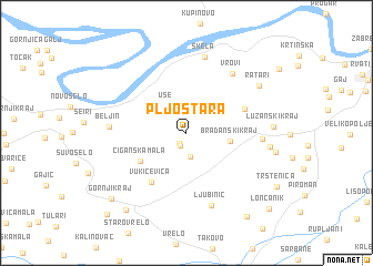 map of Pljoštara