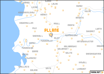 map of Pllanë