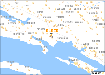 map of Ploča