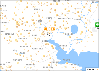 map of Ploča