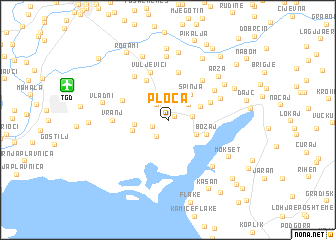 map of Ploča