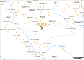 map of Ploçë