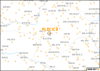 map of Pločica