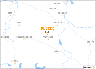 map of Płocko