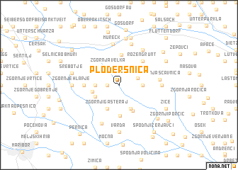 map of Ploderšnica